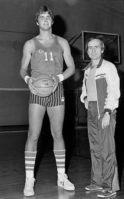 Kupec insieme a Dan Peterson